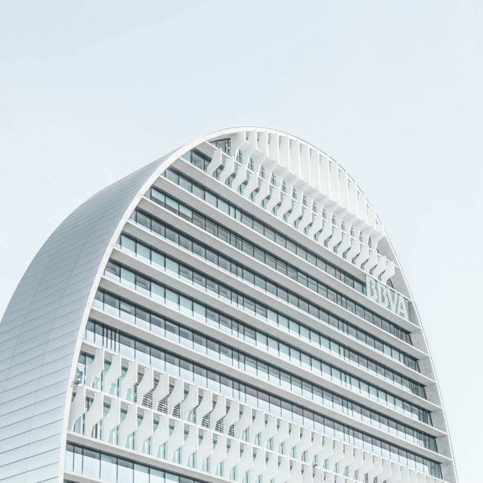 A Modern Skyscraper With a Rounded